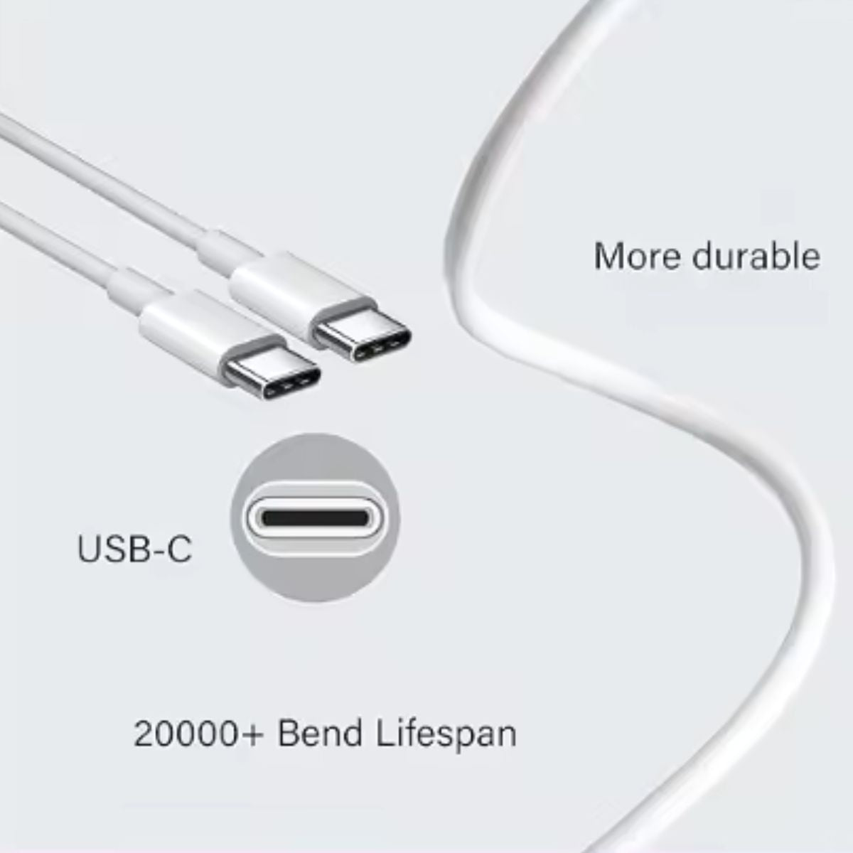 USB C to USB C Cable, Type C Cable, 1M USB C Charger Cable, Fast Charging.